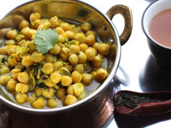 Curry de pois chiches au Darjeeling