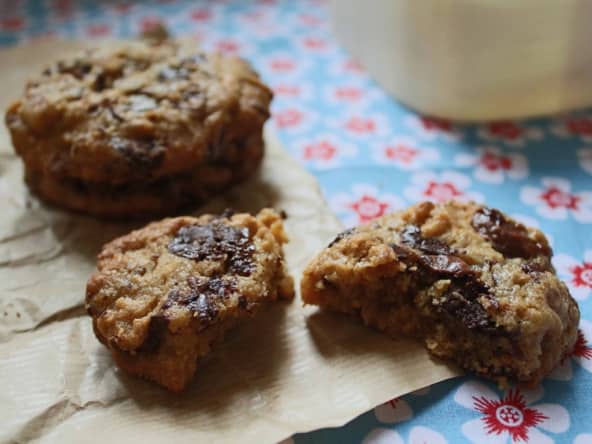Cookies au beurre de cacahuète et au chocolat au lait