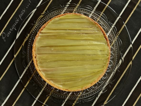 Tarte à la rhubarbe d'après une recette de Philippe Conticini