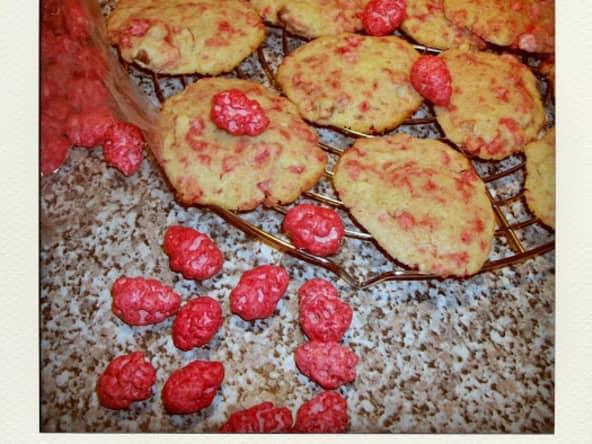 Cookies aux pralines roses