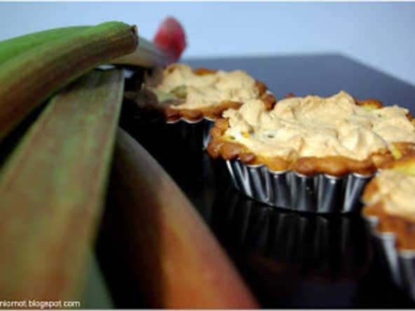 Tartelettes rhubarbe meringuée