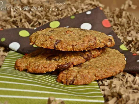 Cookies avoine tonka noisettes chocolat pour le goûter