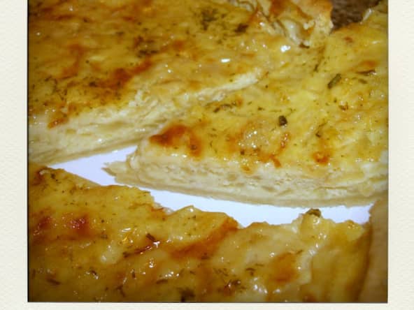 Tarte à l'oignon et au fromage de chèvre
