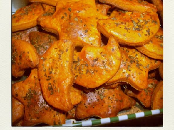 Sablés apéritifs tomate et parmesan