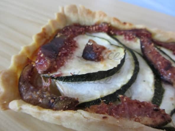 Tarte à la courgette et aux figues