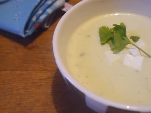 Velouté de courgettes au kiri