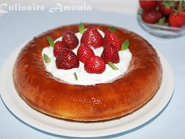 Savarin aux fraises