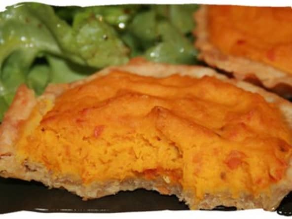 Tartelettes au potimarron et sa pâte au cheddar