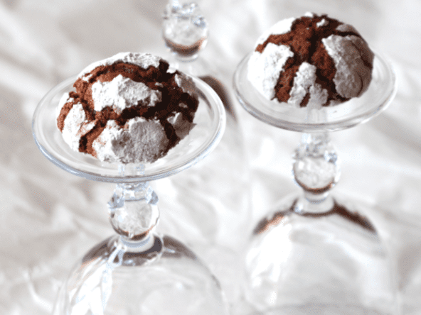 Biscuits craquelés au chocolat