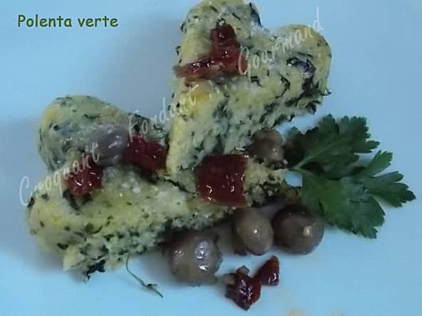 Polenta verte aux épinards
