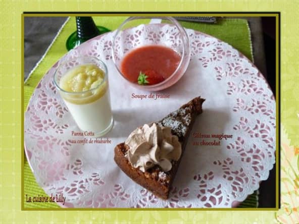 Gâteau magique au chocolat