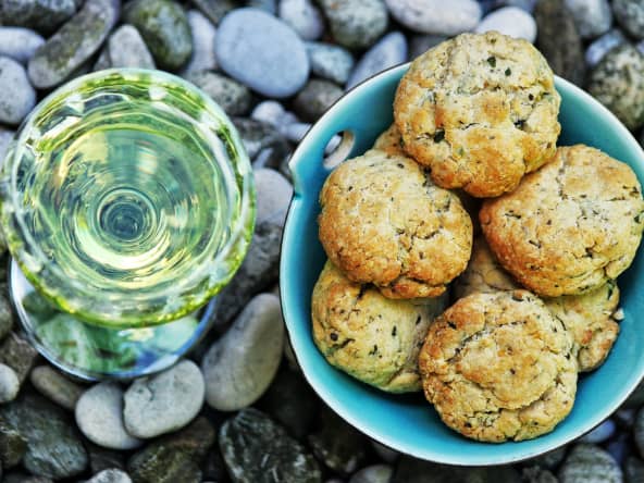 Biscuits salés à l'origan et graines de chanvre