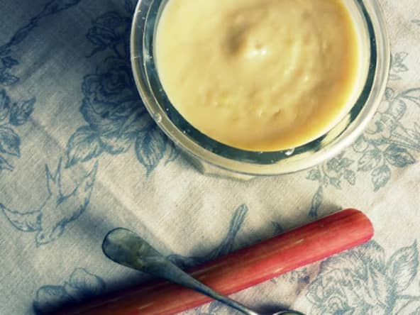 Curd à la Rhubarbe