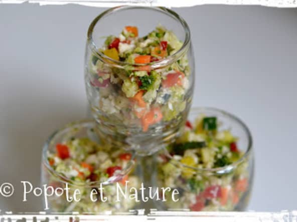 Faux taboulé aux légumes