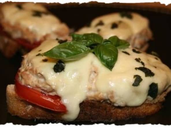 Tartines fondantes au thon