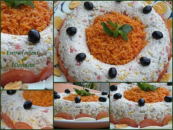 Salade de riz aux légumes et thon