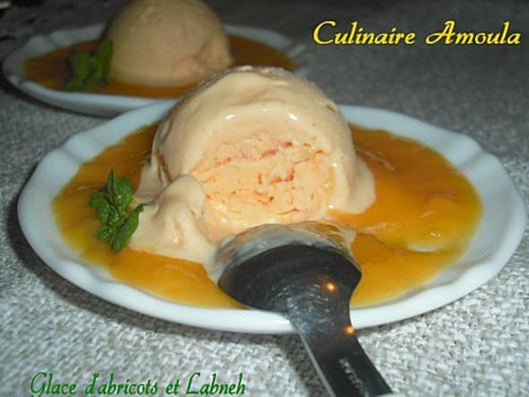 Glace d'abricots et Labneh