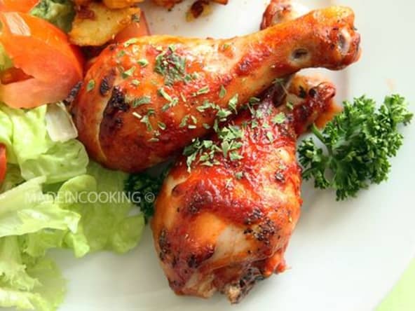 Pilons de poulet au ketchup et au piment de cayenne