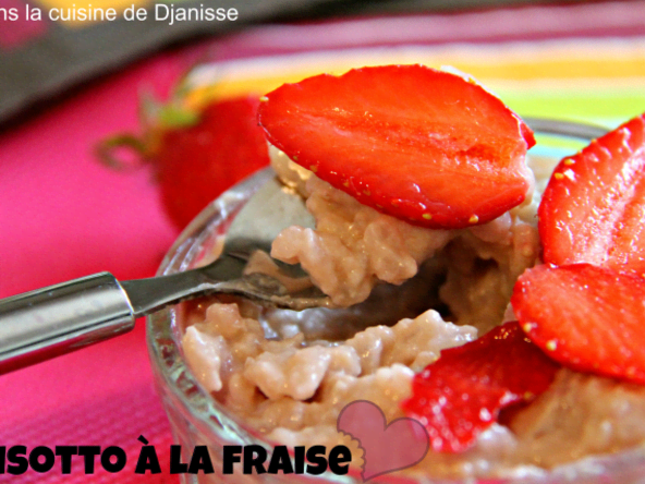 Riz au lait à la fraise