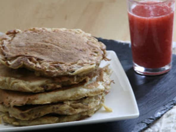 Pancakes et leurs Coulis de Fraise