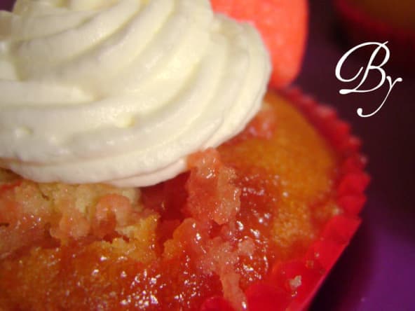 Cupcakes aux fraises Tagada