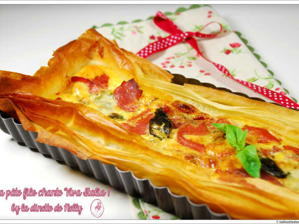 Tarte italienne feuilletée à la pâte filo