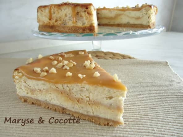 Cheese cake banane au caramel beurre salé