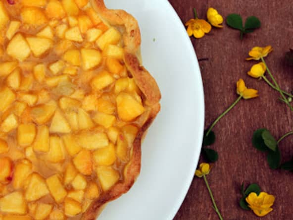 Tarte aux pêches