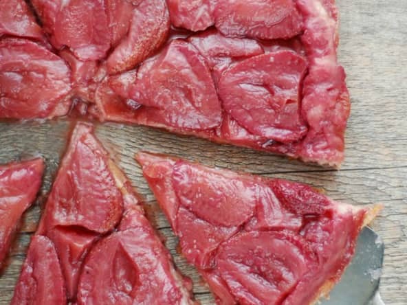 Tarte Tatin aux fraises et sirop d'érable