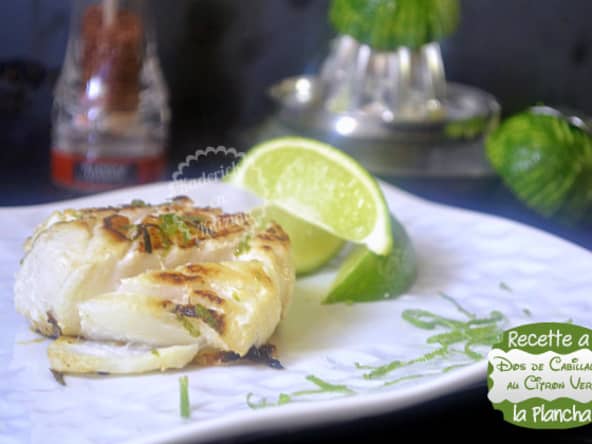 Dos de cabillaud mariné au citron vert