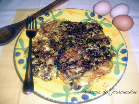 L'omelette aux asperges vertes