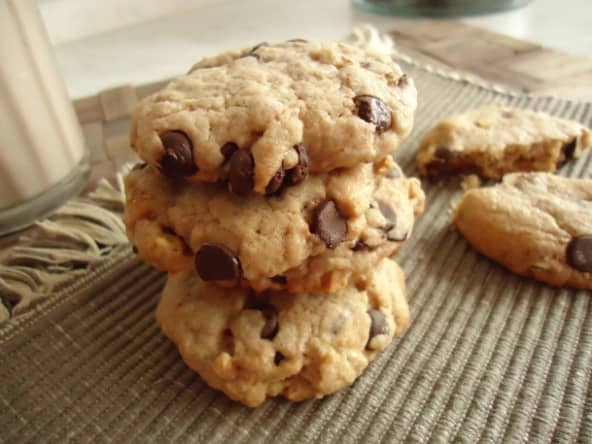 Cookies aux noix et pépites de chocolat