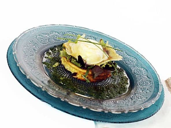 Galette de tartoufles - chèvre frais grillé