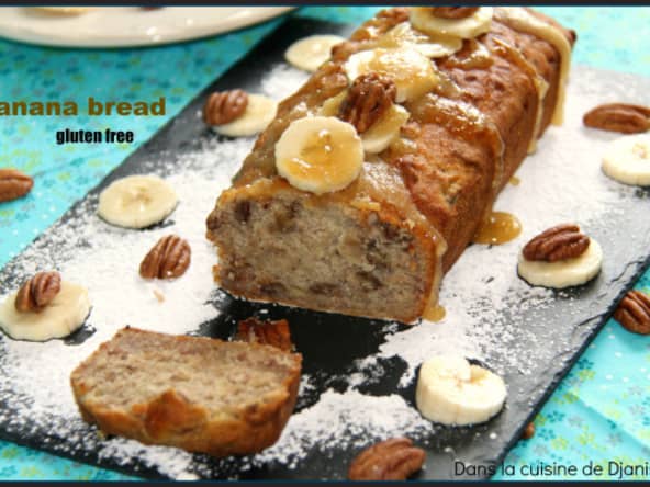 Banana bread, maple syrup, gluten free