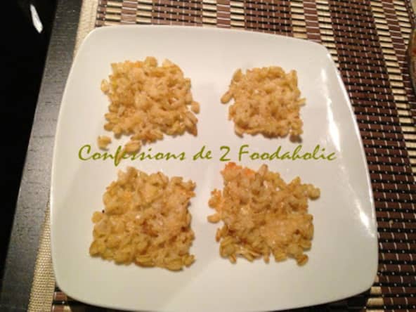 Chips de blé au parmesan