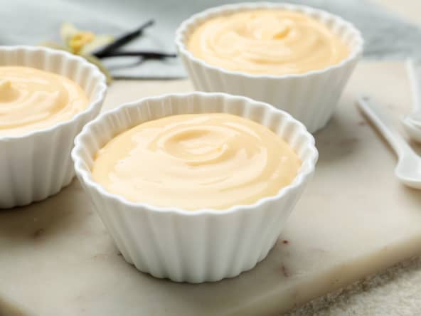 Mousse vanille en ramequins