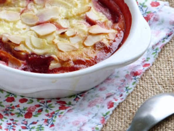 Gratins fraises et amandes