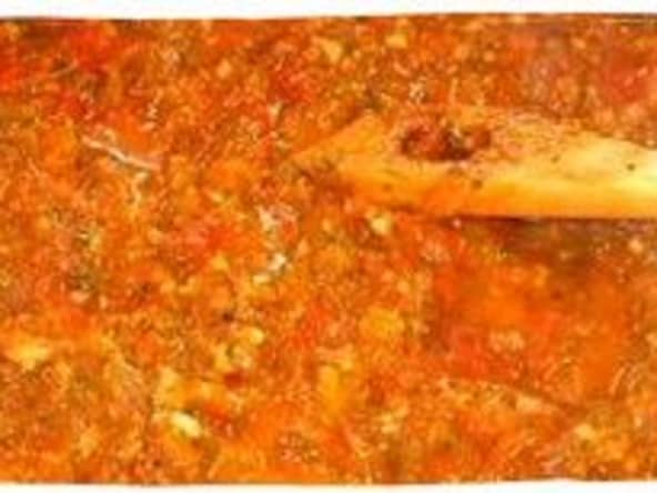 Sauce tomate à l'ail de ma mémé Isabelle