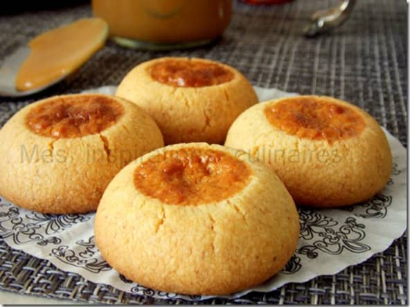 petits fours aux amandes et confiture de lait