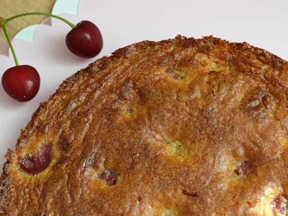 Moelleux au Chocolat blanc et aux Cerises