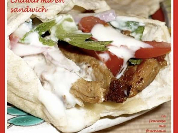 Chawarma libanais en sandwich