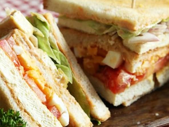 Club sandwich végétarien