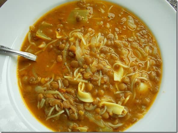 Soupe de lentilles