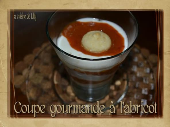 Coupe gourmande à l'abricot