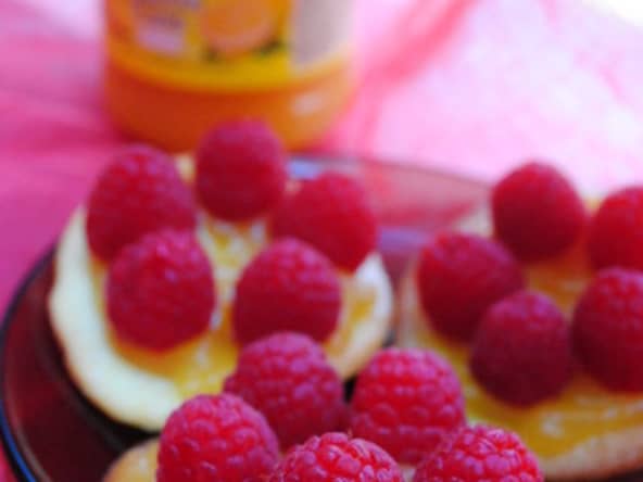 Tartelettes aux framboises et lemon curd