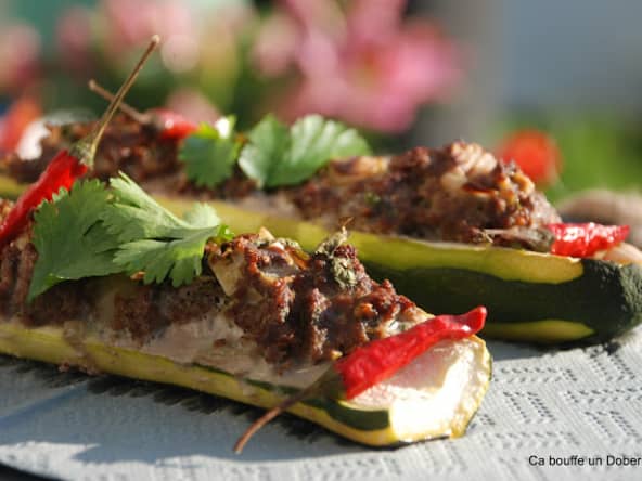 Courgettes Farcies au Boeuf épicé