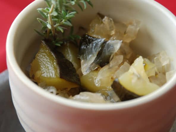 Chutney de courgettes au thym