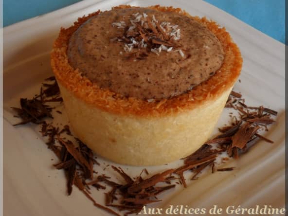 Rocher à la noix de coco revisité à la mousse au chocolat au lait