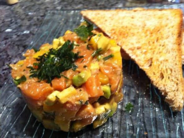 Tartare de Saumon Avocat Mangue