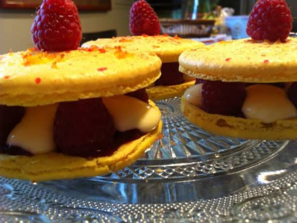Les Macarons au Citron Framboises